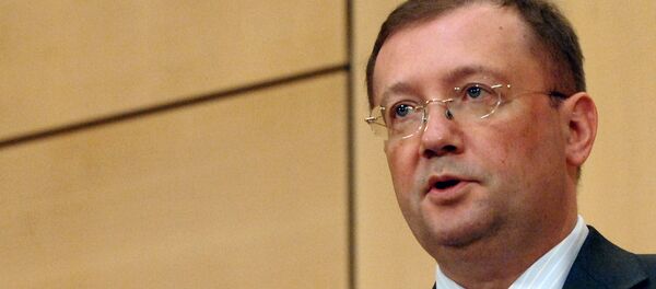 Alexander V. Yakovenko, atual embaixador da Rússia no Reino Unido, em discurso de 20 de junho de 2006 sessão do Conselho de Direitos Humanos da ONU, em Genebra. - Sputnik Brasil
