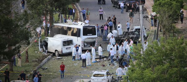 A cidade de Diyarbakir, depois da explosão (10 de maio) - Sputnik Brasil