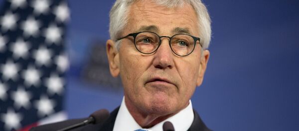 Chuck Hagel, foto de arquivo de 5 de fevereiro de 2015, durante o seu prazo na pasta de Secretário da Defesa dos EUA - Sputnik Brasil