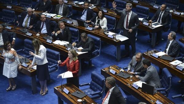 Senado julga processo de impeachment de Dilma - Sputnik Brasil