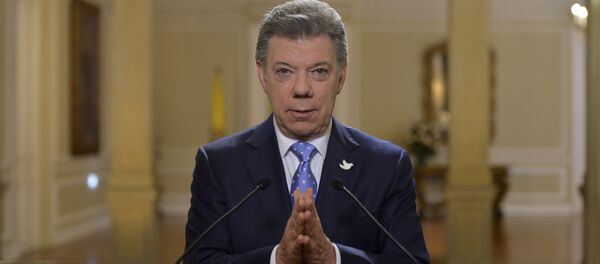 Presidente da Colômbia, Juan Manuel Santos - Sputnik Brasil