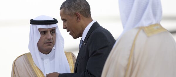 Barack Obama e Adel al-Jubeir - Sputnik Brasil