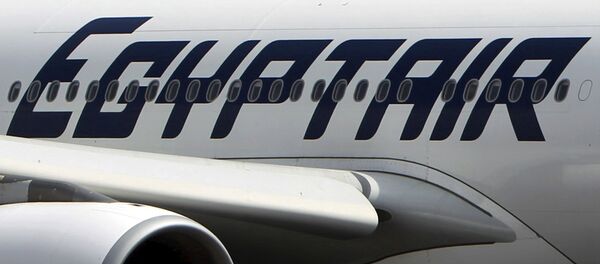 An EgyptAir plane is seen on the runway at Cairo Airport, Egypt in this September 5, 2013 file photo - Sputnik Brasil