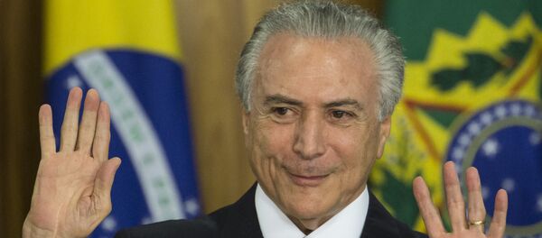 Presidente interino, Michel Temer. Presidente interino, Michel Temer. - Sputnik Brasil