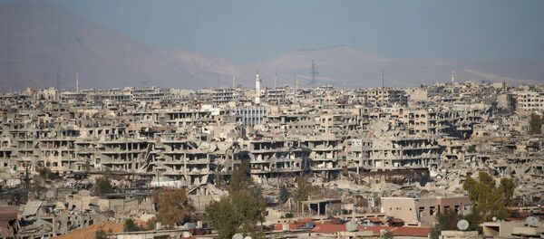 Subúrbio de Damasco que está sob o controle da Frente al-Nusra, Síria - Sputnik Brasil