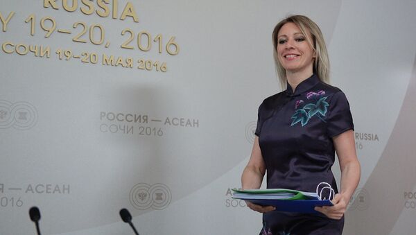 Maria Zakharova, porta-voz do Ministério das Relações Exteriores da Rússia - Sputnik Brasil