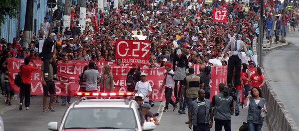 Protesto do MTST em São Paulo - Sputnik Brasil
