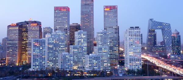 A general view shows the skyline of a central business district in Beijing - Sputnik Brasil