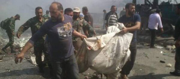 Atentado na estação de ônibus na cidade síria de Jableh - Sputnik Brasil