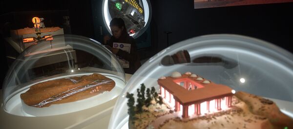 A maquete de estação em Marte em uma exposição em Moscou. - Sputnik Brasil