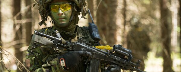 Soldado estoniano participa dos exercícios militares anuais em conjunto com as tropas da OTAN, Estônia (foto de arquivo) - Sputnik Brasil