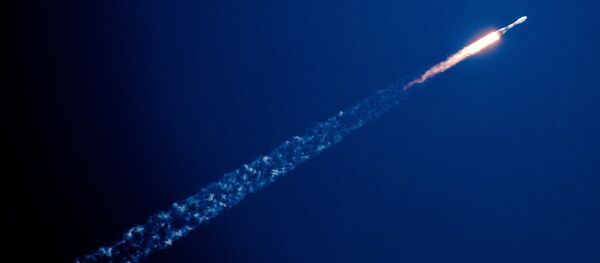 Foguete Soyuz ST lançada de Kourou. Foto de arquivo - Sputnik Brasil