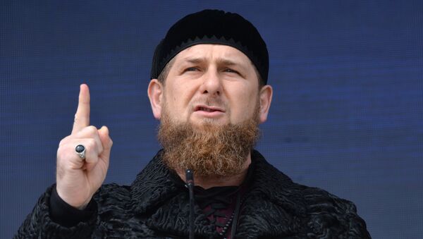 O líder interino da República de Chechênia Ramzan Kadyrov - Sputnik Brasil