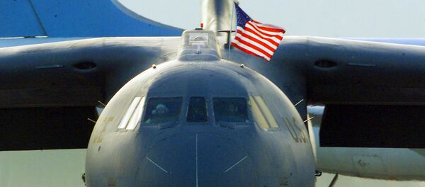 Avião da Força Aérea dos EUA pousa na base aérea Ramstein na Alemanhã Avião da Força Aérea dos EUA pousa na base aérea Ramstein na Alemanhã - Sputnik Brasil