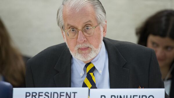 Diplomata Paulo Sérgio Pinheiro, Coordenador da Comissão Internacional de Inquérito para a Síria - Sputnik Brasil