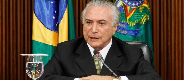 Michel Temer durante apresentação das medidas econômicas - Sputnik Brasil