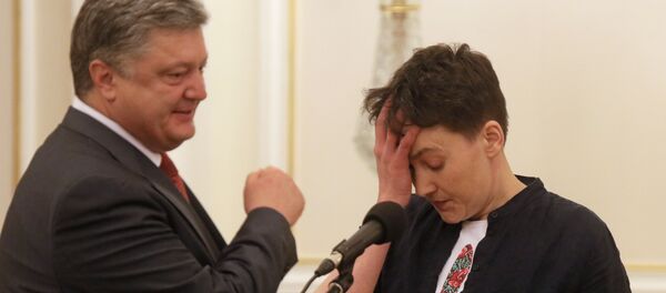 Militar e deputada ucraniana Nadezhda Savchenko Militar e deputada ucraniana Nadezhda Savchenko - Sputnik Brasil