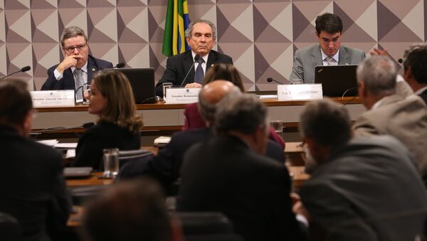 Reunião da comissão do impeachment no Senado - Sputnik Brasil
