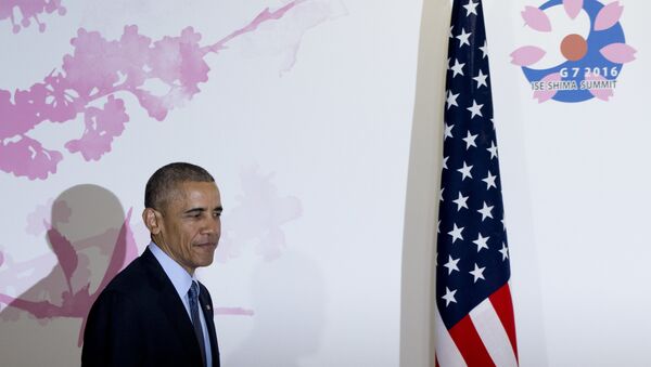 Barack Obama durante a sua visita no Japão - Sputnik Brasil