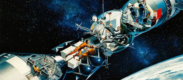 Em 1975 exploradores americano e sovietico apertaram as mãos Em 1975 exploradores americano e sovietico apertaram as mãos - Sputnik Brasil