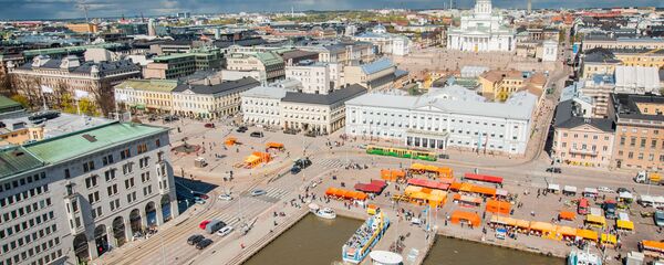 A scenic view of Helsinki, Finland A scenic view of Helsinki, Finland - Sputnik Brasil