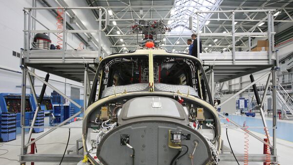 Helicóptero AW 139, da Agusta Westland, empresa afiliada da Finmeccanica - Sputnik Brasil