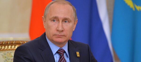 Presidente da Rússia Vladimir Putin durante encontro com o presidente do Cazaquistão Nursultan Nazarbayev em Astana, Cazaquistão, 31 de maio de 2016 - Sputnik Brasil