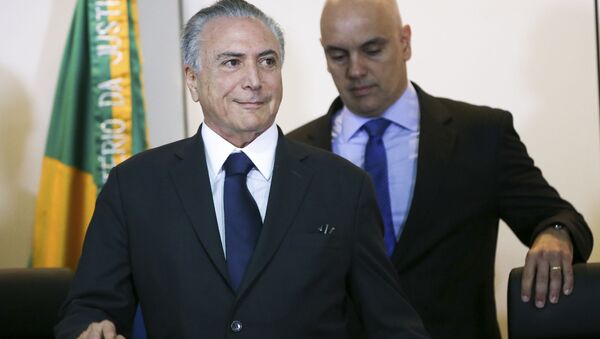 Michel Temer e ministro da Justiça, Alexandre de Moraes, se reúnem com secretários de Segurança Pública de todos os estados do país. - Sputnik Brasil