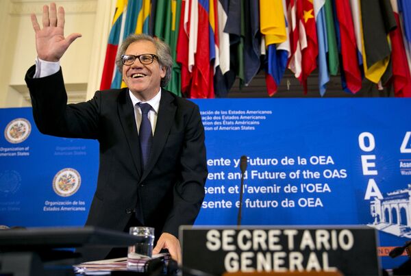 Reeleição de Almagro na OEA reforça política externa do Brasil com os EUA, diz analista - Sputnik Brasil