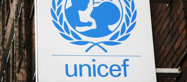 O logo de UNICEF em Colônia, Alemanha, 5 de fevereiro de 2008 - Sputnik Brasil