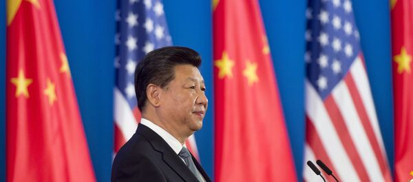 Presidente chinês Xi Jinping fala na sessão de abertura do 6º Diálogo Econômico e Estratégico entre os EUA e a China, Pequim, China, 6 de junho de 2016 - Sputnik Brasil