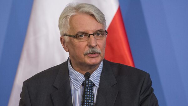O ministro das Relações Exteriores da Polônia, Witold Waszczykowski - Sputnik Brasil