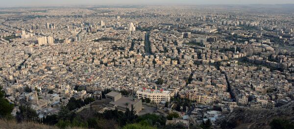 Vista de Damasco da montanha Qasioun - Sputnik Brasil