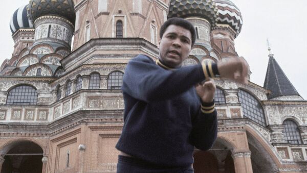 Muhammad Ali em visita a Moscou em junho de 1978 - Sputnik Brasil