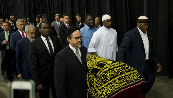 Funeral de Muhammad Ali no Freedom Hall, Louisville, Kentucky - Sputnik Brasil