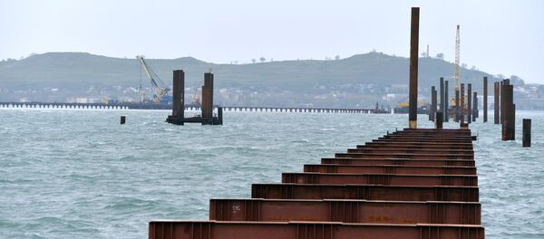 Construção da Ponte de Kerch na Criméia - Sputnik Brasil