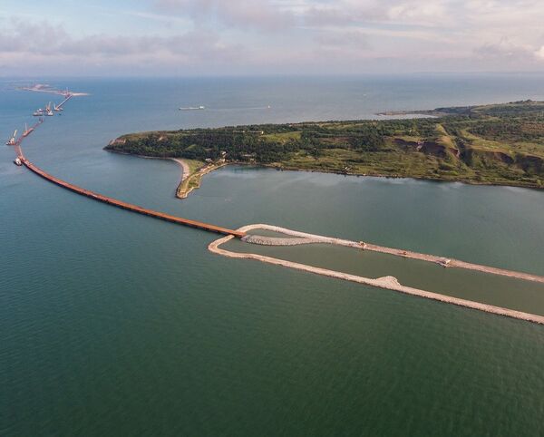 Construção da Ponte de Kerch na Criméia  - Sputnik Brasil