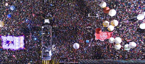 Ato contra o golpe na avenida Paulista - Sputnik Brasil