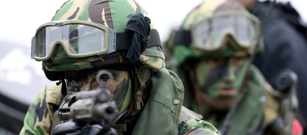 Exercícios militares da OTAN Trident Juncture em 2015, realizados em Troia (ao sul da Lisboa). Foto de arquivo, 5 de novembro de 2015 - Sputnik Brasil