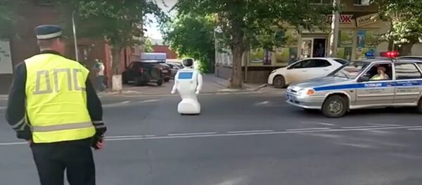 O robô esquisito causa engarrafamento - Sputnik Brasil