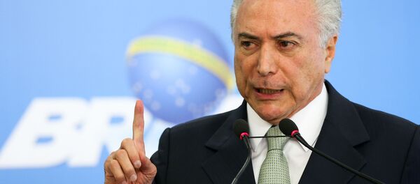 Michel Temer comenta delações de Sérgio Machado Michel Temer comenta delações de Sérgio Machado - Sputnik Brasil