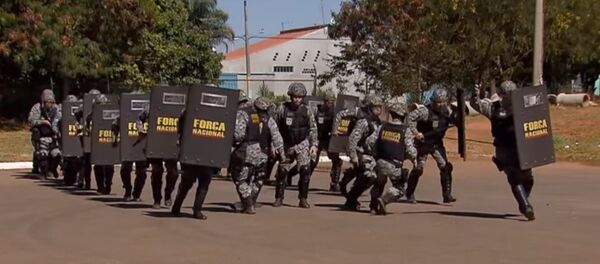 Força Nacional reforça segurança nos Jogos Rio 2016. Força Nacional reforça segurança nos Jogos Rio 2016. - Sputnik Brasil