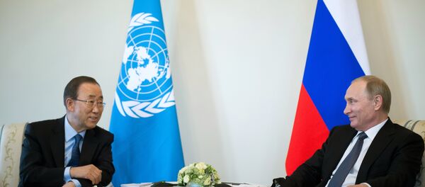 Vladimir Putin e Ban Ki-moon - Sputnik Brasil
