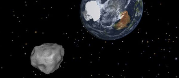 Simulação da aproximação de um asteroide. - Sputnik Brasil