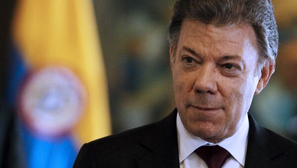 Juan Manuel Santos, presidente de Colombia - Sputnik Brasil