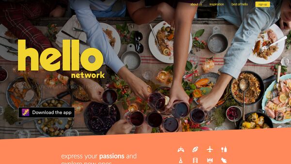 Hello - nova rede social - Sputnik Brasil