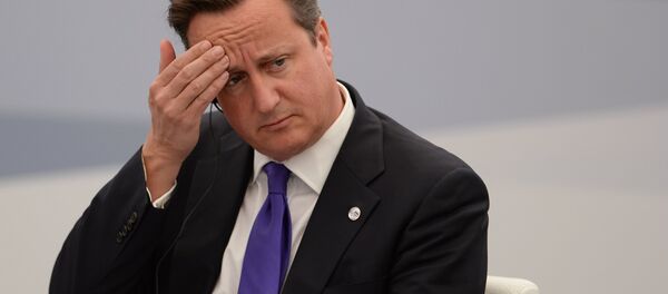 Primeiro-ministro britânico David Cameron na reunião durante a cúpula do G20 - Sputnik Brasil