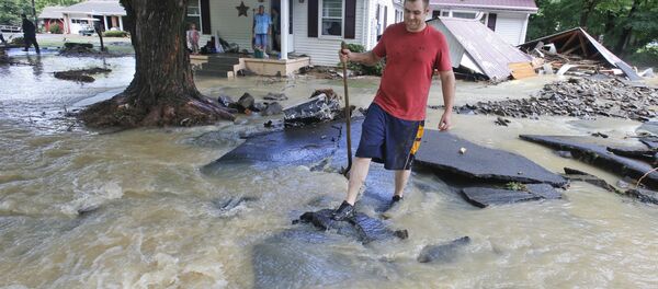 Enchente no estado da Virgínia Ocidental - Sputnik Brasil