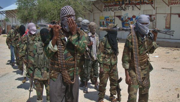 COmbatentes do al-Shabaab, em Mogadíscio, Somália (arquivo) - Sputnik Brasil