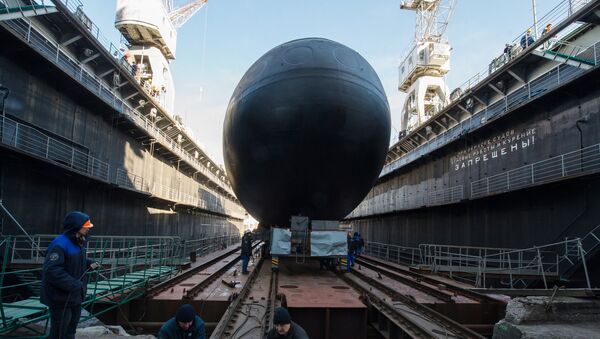 Veliky Novgorod, submarino a diesel de quarta geração do projeto 636 - Sputnik Brasil